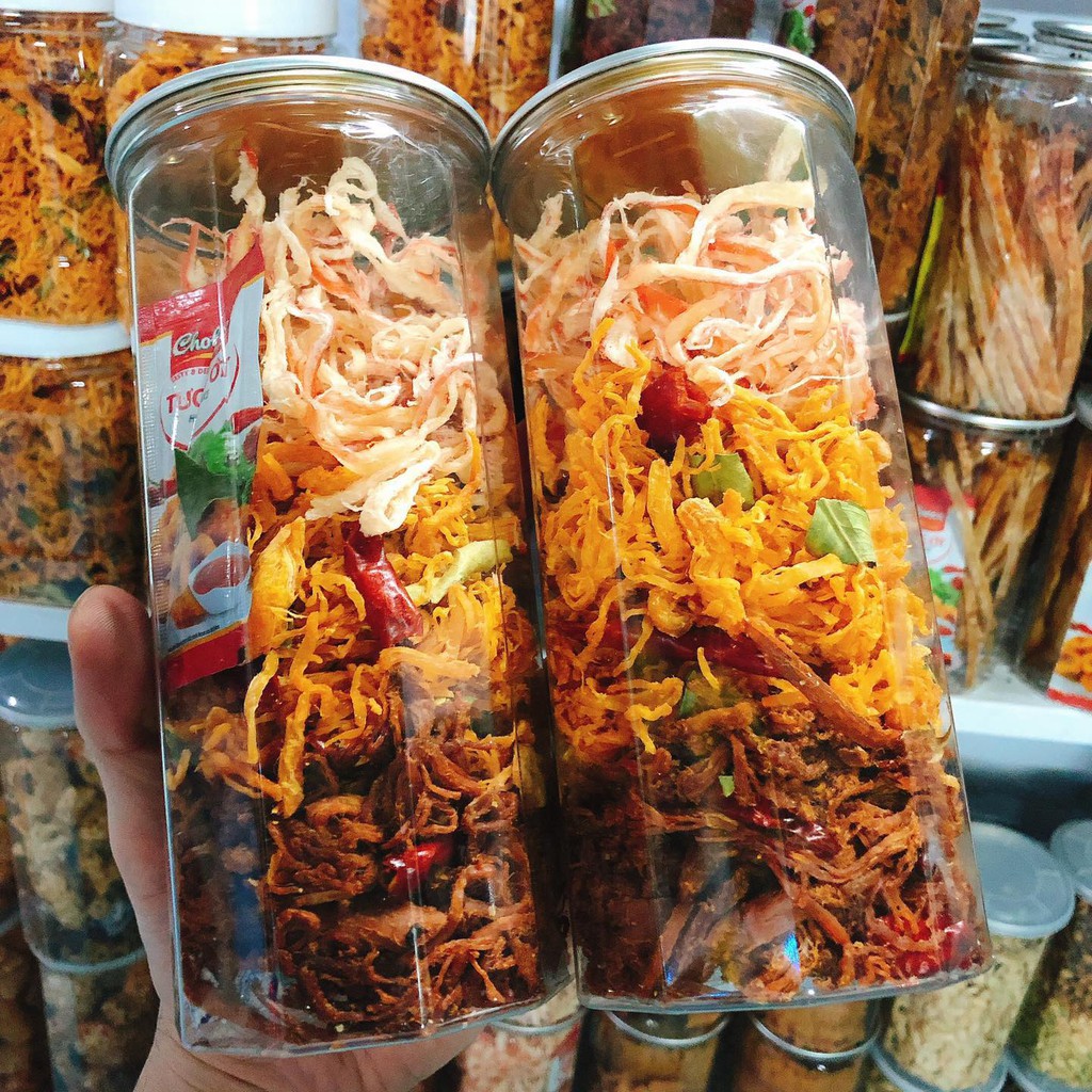 Khô mix 3 vị thượng hạng cực mềm thơm ngon đậm vị hộp pet 300g
