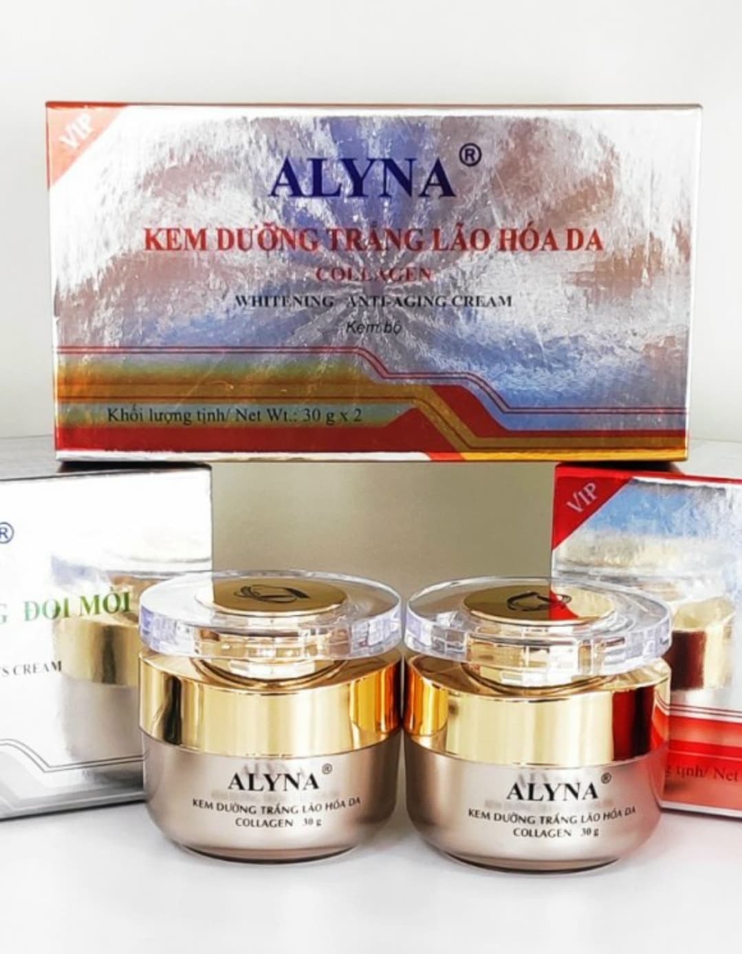 Kem alyna dưỡng trắng lão hóa da ngày và đêm 30g
