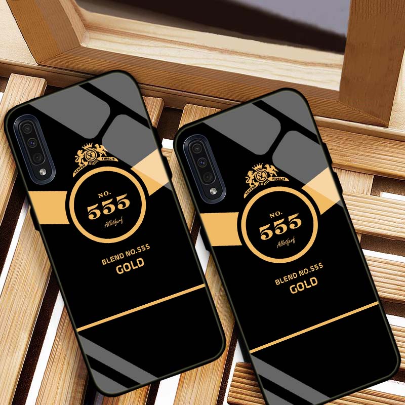 Ốp Lưng Samsung A50, A50S, A30S, A70, A7 2018 Mặt kính cường lực cao cấp, sáng bóng, Thiết kế riêng