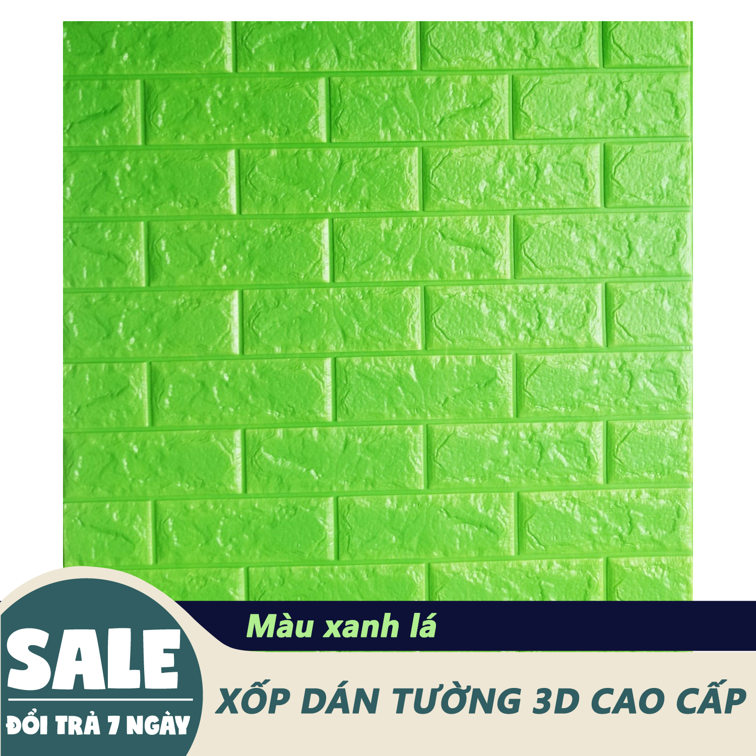 (Chọn màu) Combo 10 tấm Xốp Dán Tường giả gạch, Xốp dán tường, 3D Bóc Dán  Màu Cao Cấp / Chịu lực, chống nước, chống ẩm mốc Tiêu Chuẩn Hàn Quốc /Thi Công Dễ Dàng / 70cmx77cmx6mm, Tranh Treo Tường