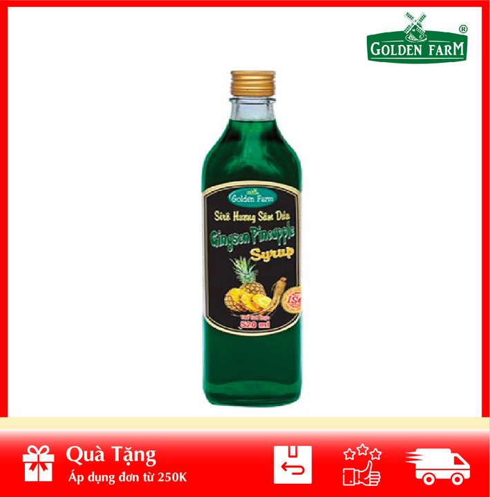 [HÀNG CÔNG TY] Siro Sâm Dứa Golden Farm 520ml