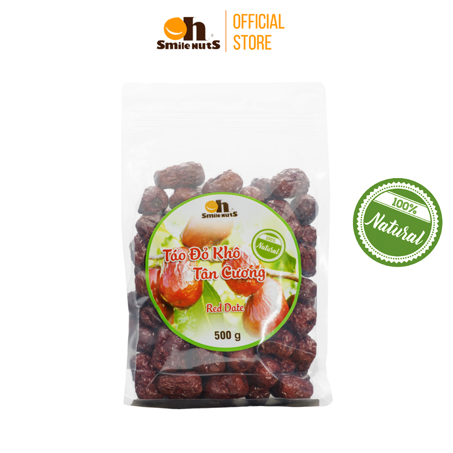 Táo Đỏ Tân Cương Smilenuts Loại Thượng Hạng Túi 500g - Táo Trái To Xốp, Vỏ Mỏng, Thịt Dày, Cung Cấp Nguồn Năng Lượng  điều hòa cholesterol