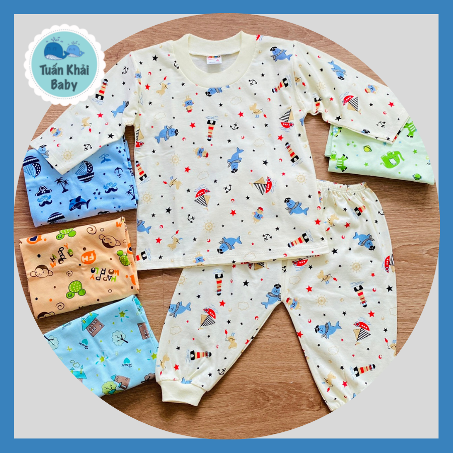[HCM]Bộ quần áo thun cotton Susu | Mẫu Dài Họa tiết| Size 1 -8 cho bé 5-21kg| Chất vải thun cotton 100% xịn đẹp mềm | Đồ bộ bé trai| Đồ bộ bé gái | Quần áo trẻ em | Hàng Việt Nam