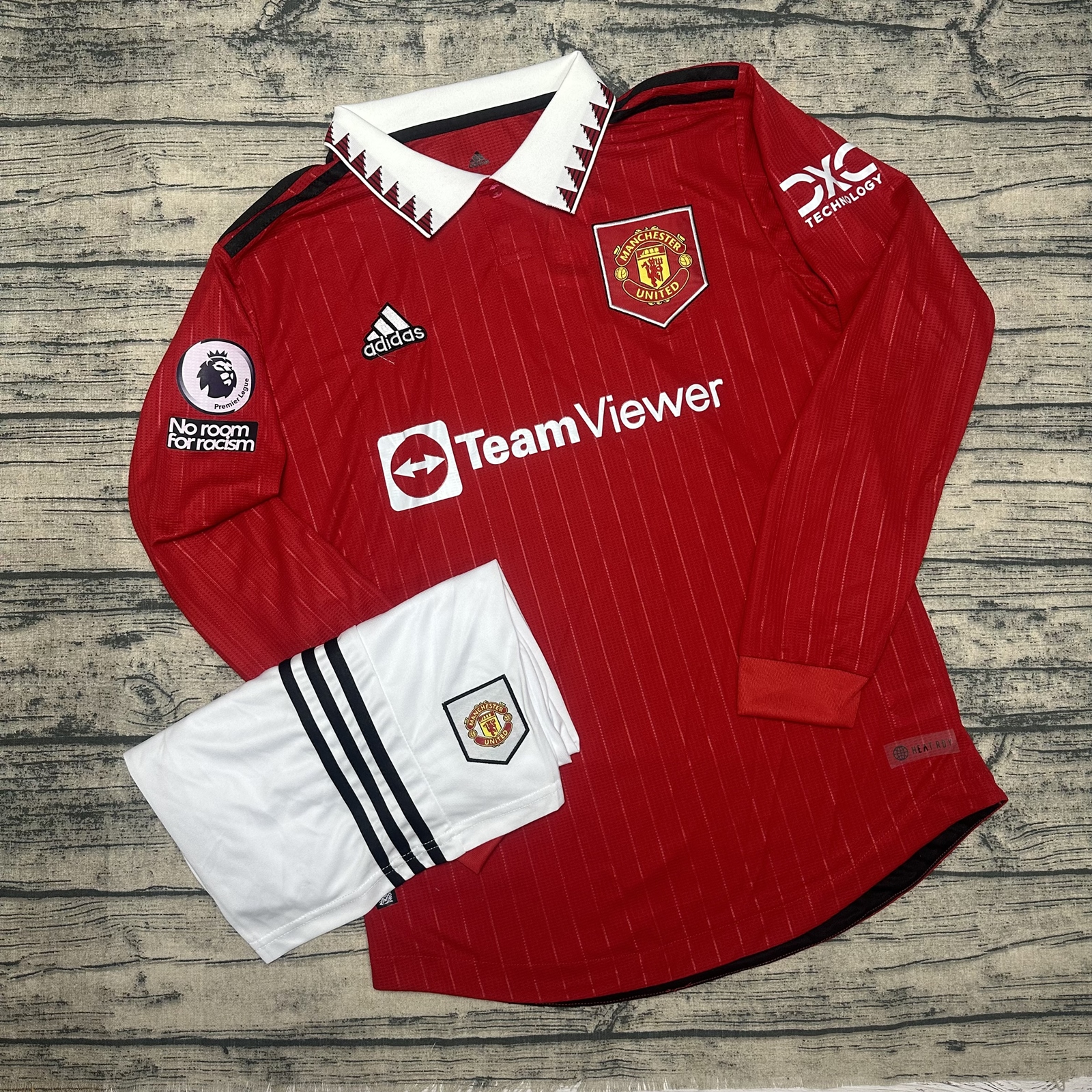 Áo Bóng Đá CLB Manchester United-QUẦN ÁO BÓNG ĐÁ DÀI TAY-VẢI GAI THÁI CAO CẤP