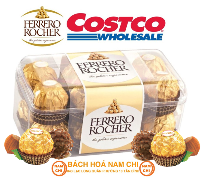 Socola ferrero rocher the golden experience hộp 16 viên 200g