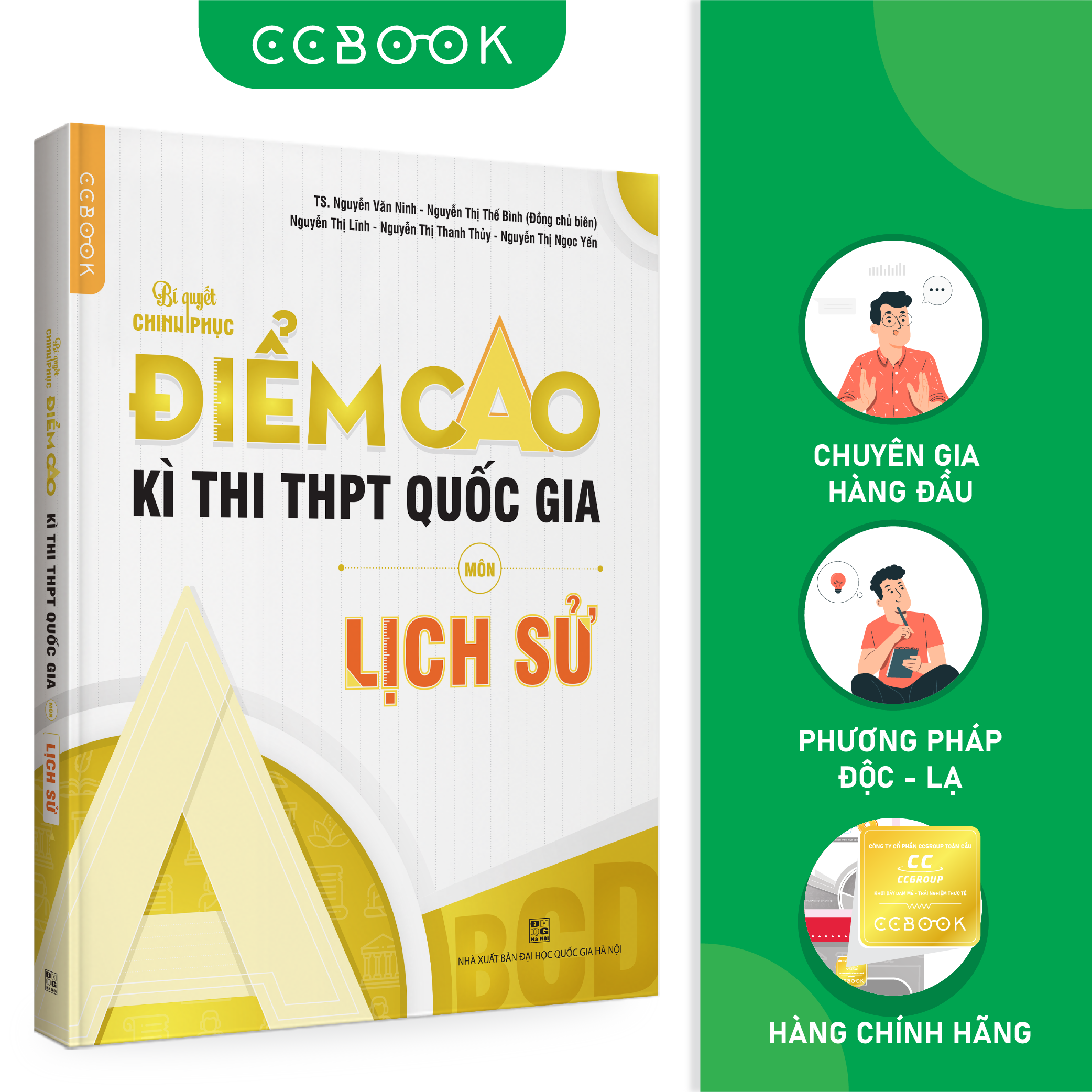 Sách - Bí quyết chinh phục điểm cao kì thi THPT quốc gia môn Lịch sử - Ôn luyện thi đại học - Chính hãng Ccbook