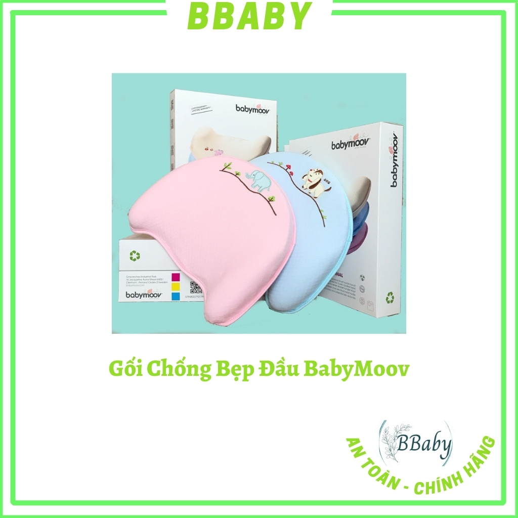 Gối cao su non BabyMoov chống bẹp đầu cho bé