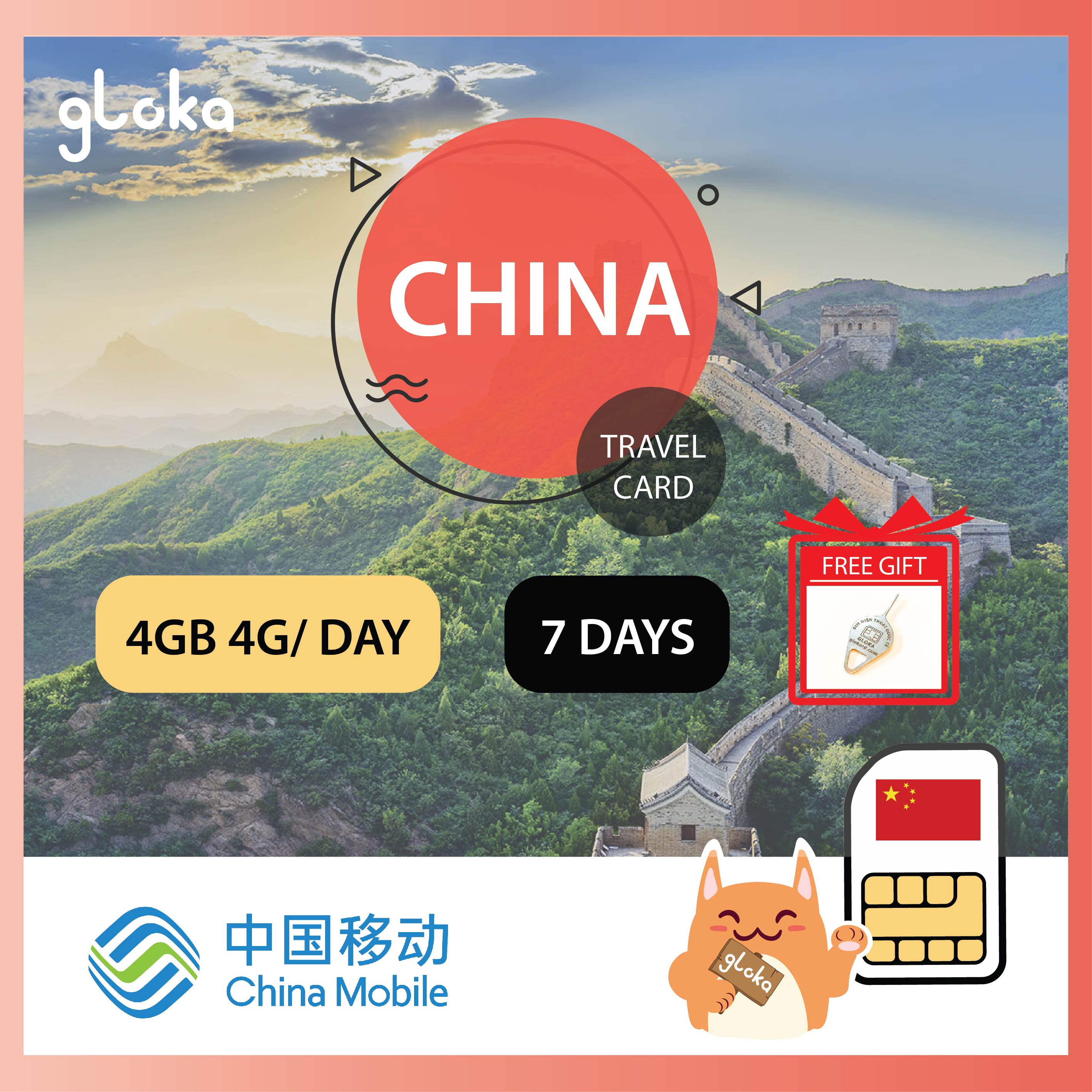 Sim du lịch trung quốc china mobile 7 ngày