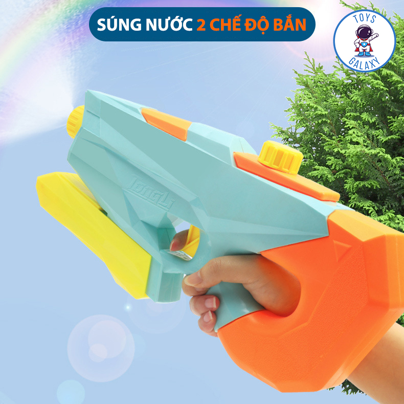 Súng nước áp lực nhiều chế độ bắn đồ chơi mùa hè cho bé mới nhất dung tích lớn 1200ml