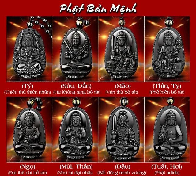 (SALE KHỦNG ) Vòng cổ mặt Phật bản mệnh Phổ Hiền Bồ Tát - Tuổi Thìn, Tỵ