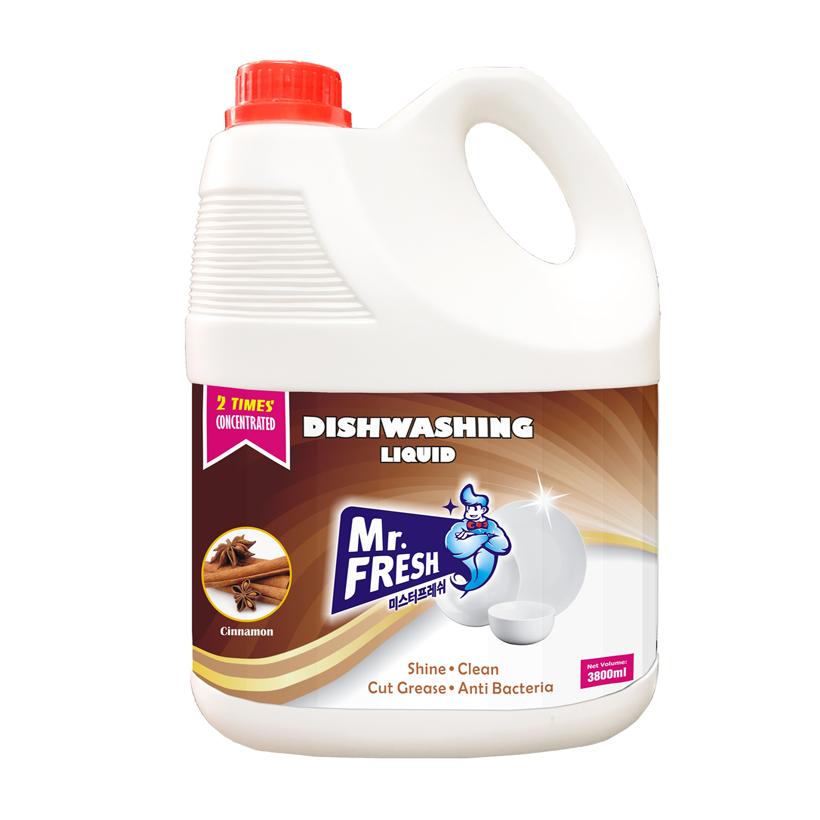 Nước rửa chén mr.fresh 3.8l hương quế