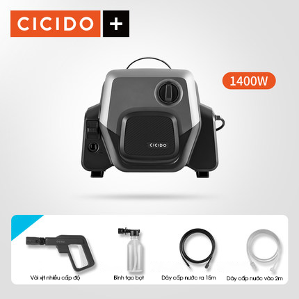 Máy rửa xe ô tô chuyên dụng áp lực cao,máy rửa xe mini hàng chính hãng cicido, máy phun xịt rửa xe ô tô 1400w, 1000w hàng nhập khẩu