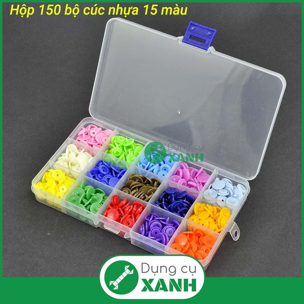 Hộp 150 bộ cúc nhựa dành cho kìm bấm cúc
