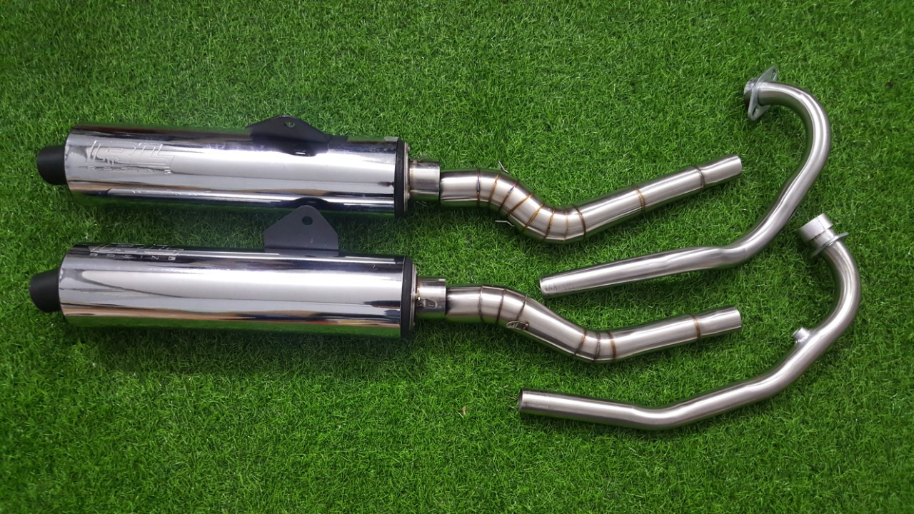 pô CBR REDLEO 1/1 full cổ 2 khúc cho các dòng xe honda yamaha suzuki như hình