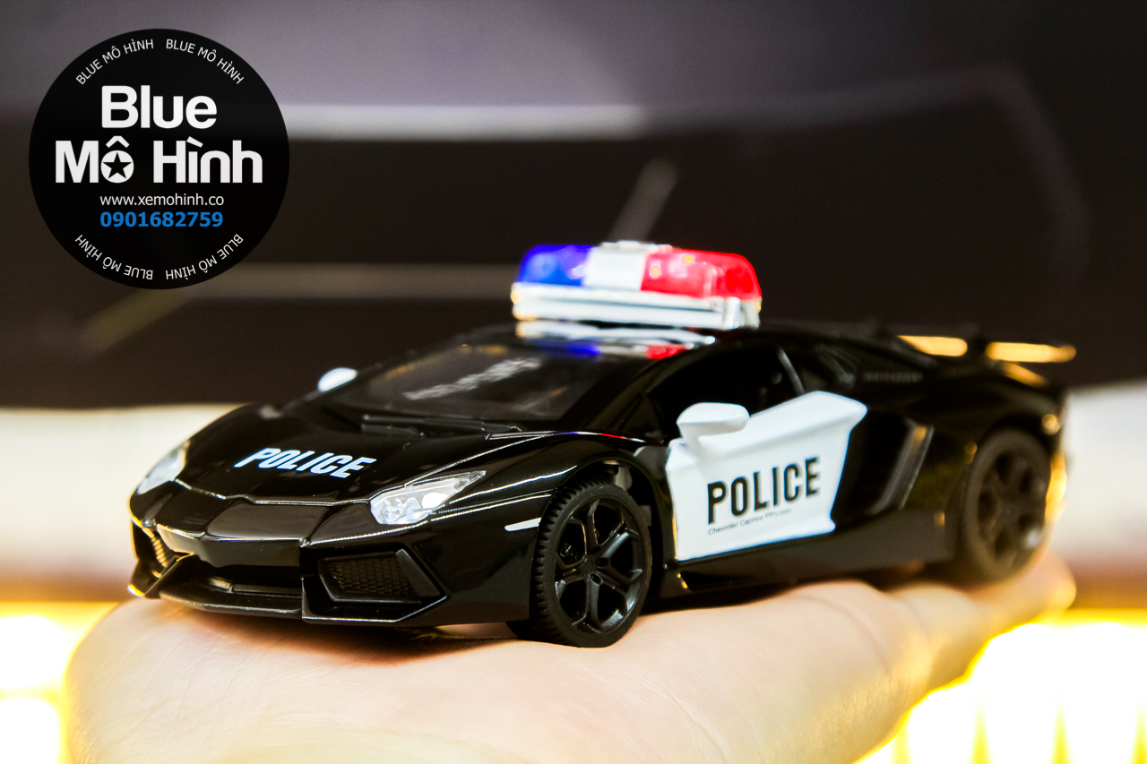 Xe mô hình cảnh sát Lambo Aventador LP700 Police 1:32 