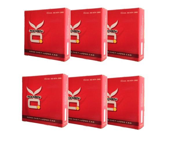 Bộ 6 hộp bao cao su OKHQ KHÔNG MÙI-an toàn mà tiết kiệm hộp 3c