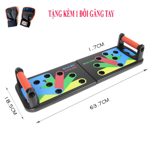 Bảng Tập Luyện Hít Đất Chống Đẩy Đa Năng 22 in 1 + Tặng Kèm Găng Tay Tập Xà