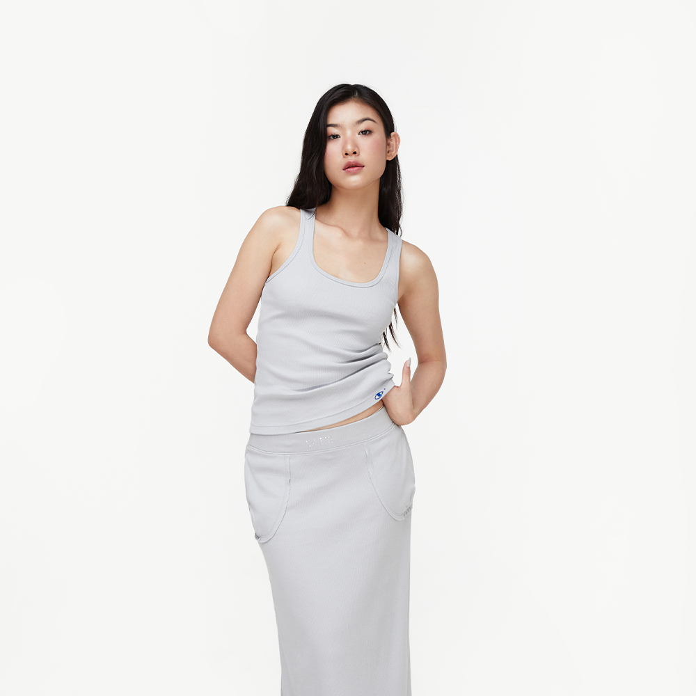 Thebluetshirt - áo ba lỗ nữ màu xám - 100% tank - grey