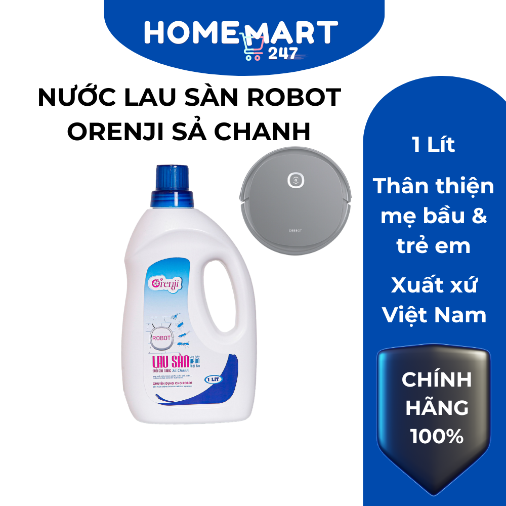 LAU SÀN ROBOT DEEBOT CHUYÊN DỤNG ORENJI 1 LÍT- ECOVACS DEEBOT/ ILIFE/XIAOMI/LIECTROUX/NEABOT