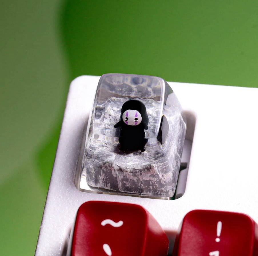 Keycap No Face trong Studio Ghibli, Nút bàn phím Anime No Face, Keycap lẻ cho bàn phím cơ