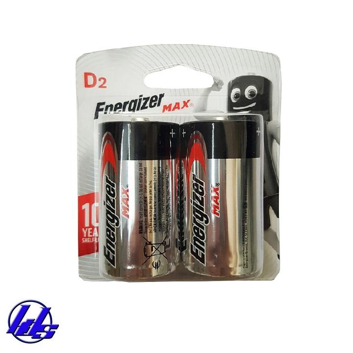Pin đại D Energizer Alkaline Max Power Seal - Vỉ 2 viên