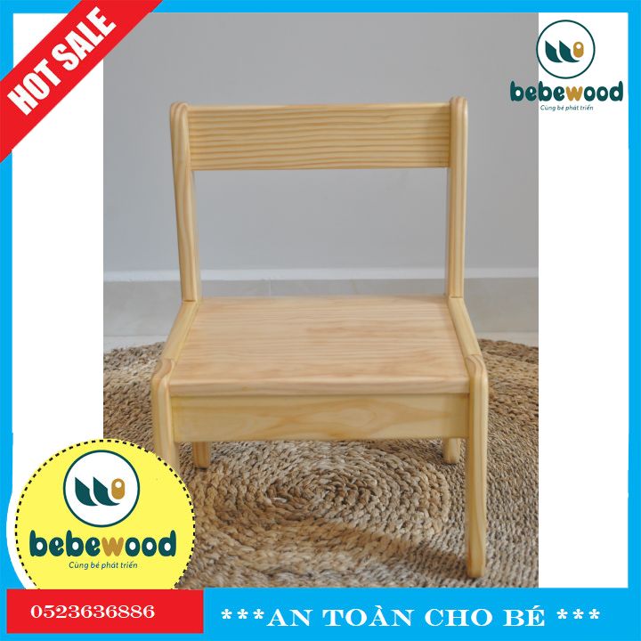 Ghế Mầm Non Dudu Gỗ Cao Cấp - Bebewood