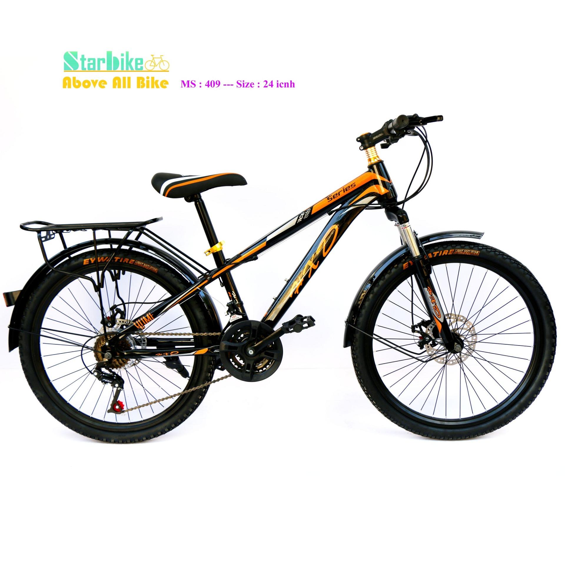 AZI bike leo núi 26 icnh, nhúng trước, 2 thắng đĩa < vè baga >