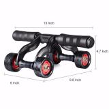Bánh xe tập cơ bụng 4 chân cỡ lớn + tặng 1 thảm lót + 1 tấm chắn