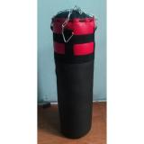 Bao cát đấm bốc cao 70x20cm (Đen phối đỏ)