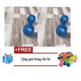 Bộ 2 tạ đồ chơi cho bé vn 0.5 kg + tặng 3 quả cho bé chơi