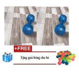 Bộ 2 tạ đồ chơi cho bé vn 0.5 kg + tặng 3 quả cho bé chơi