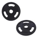 Bộ 2 tạ MIẾNG gang 3kg (Đen)