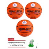 Bộ 3 quả bóng rổ gerustar cao su số 6