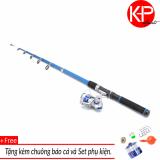 Bộ cần câu Blue New 2m1 kèm máy và 100m dây cho người mới tập câu