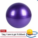Bóng Tập Yoga – Gym Loại Trơn 75cm Alengkeng11 (tặng bơm).