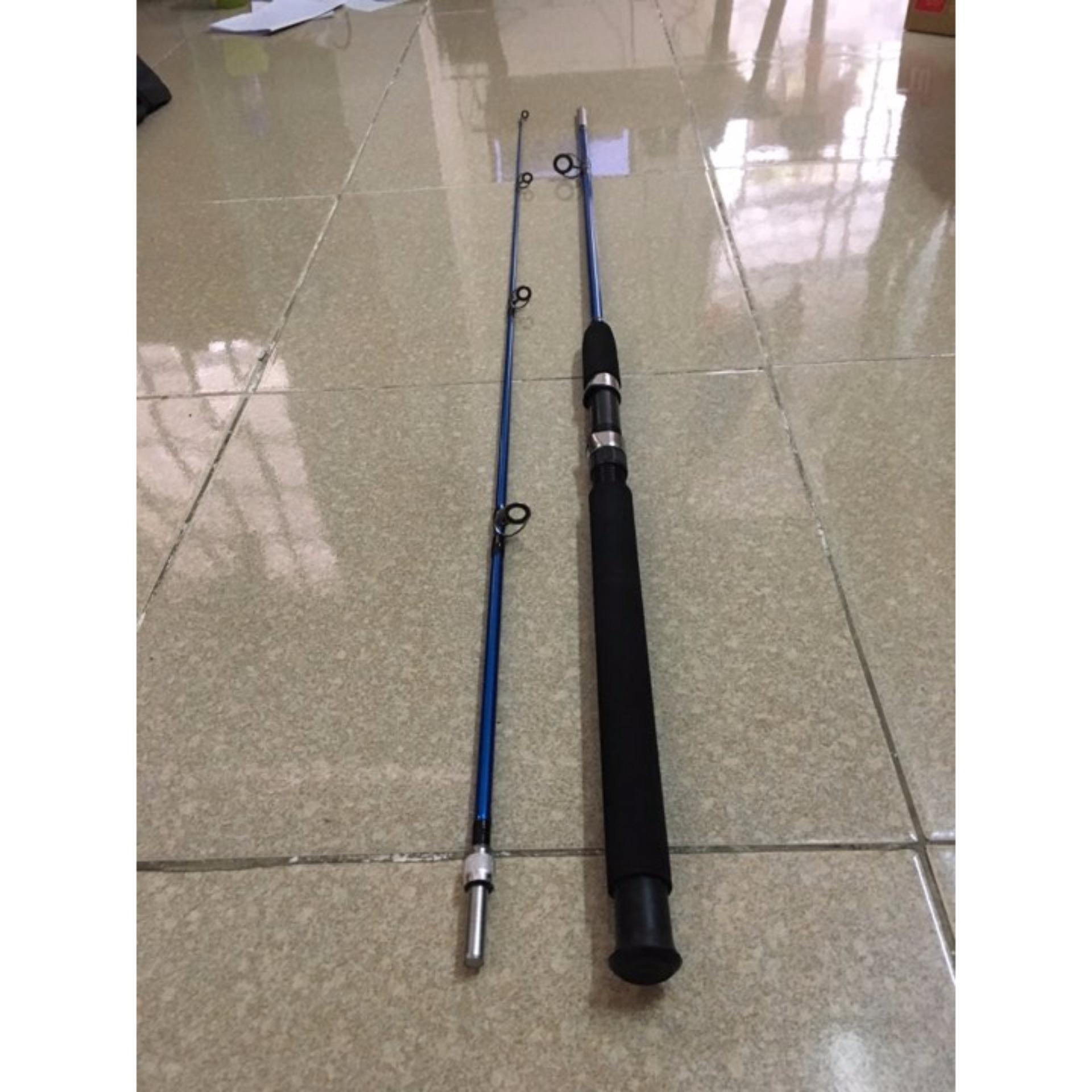 Cần câu 2 khúc đặc ruột Shimano 2,1m tặng kèm mồi nhái giả -*Kim Thủy