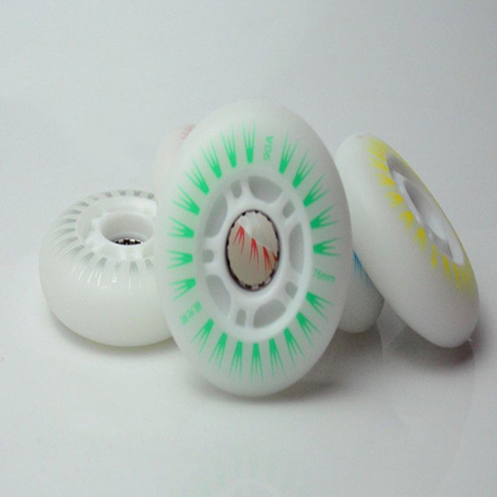CHEER LED Flash Wheel Speed Skating Shoes Hardness Braking Wheels Inline Skating - intl