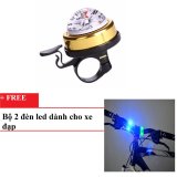 Chuông sừng xe đạp + tặng kèm bộ 2 đèn ếch dành cho xe đạp