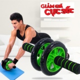 Con lăn tập bụng 2 bánh xe cao cấp Double Wheel +  Thảm quỳ đầu gối khi tập