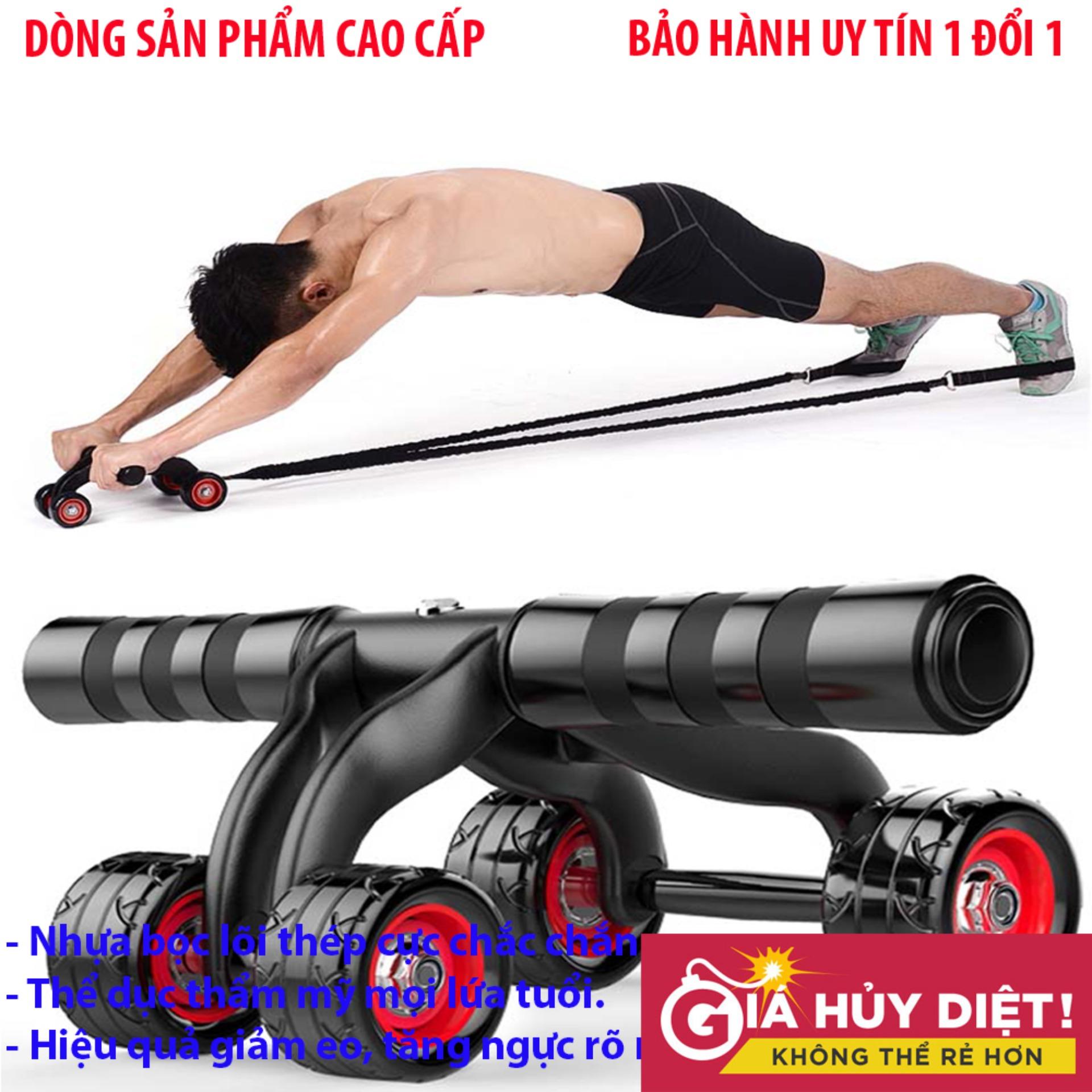 Con lăn tập bụng ab , con lan tap co bung - con lăn tập gym 4 bánh, chất liệu cao cấp, bền, đẹp mẫu 593 - bh uy tín 1 đổi 1 bởi grabs