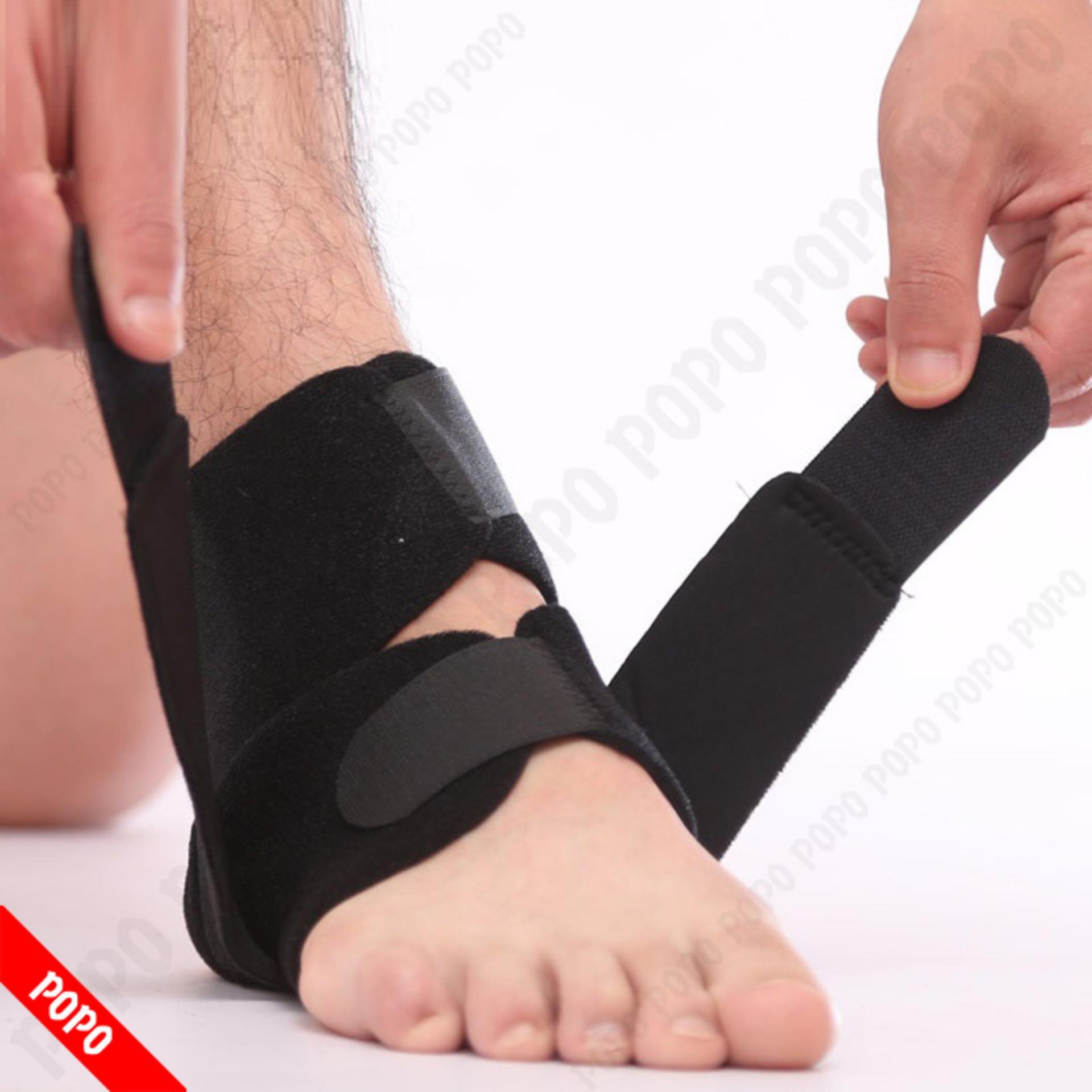 Dây đai quấn cổ chân 02 khóa dính, giảm chấn thương cổ chân, cố định tránh trật khớp cổ chân + Quà Tặng của Shop LEPIN