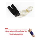 Dây nhảy thể lực sợi cáp Zeno ZD-04 + Tặng băng chắn mồ hôi tay