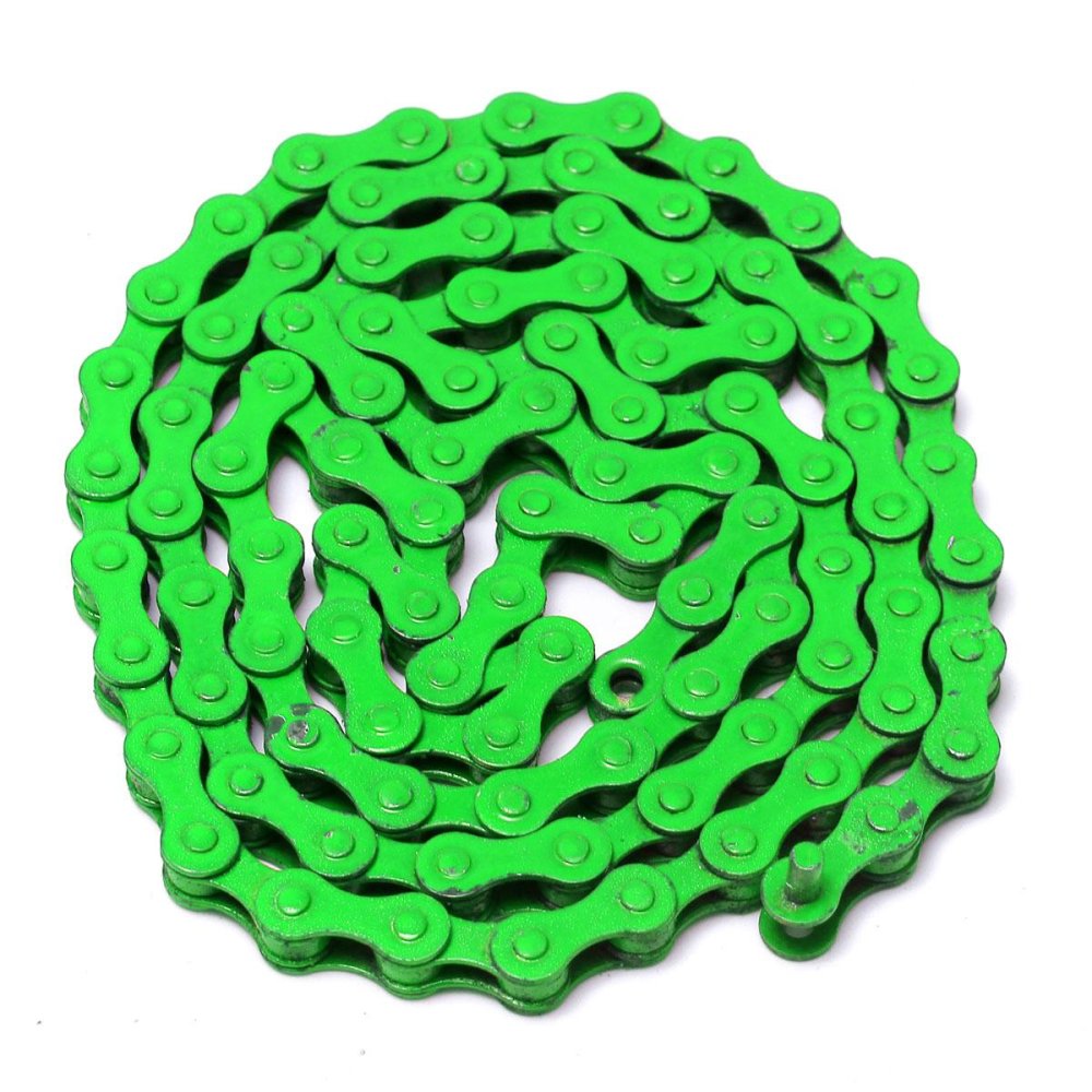 Dead coaster chain / road bike chain color / fixed gear track
mountain bike chain / chain multiple colors / Dead coaster
dedicated chain / single speed link Green - intl