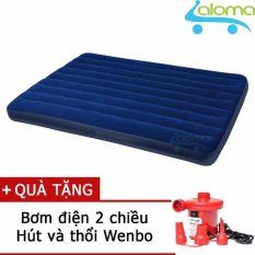 Đệm bơm hơi intex 68759 + tặng bơm điện