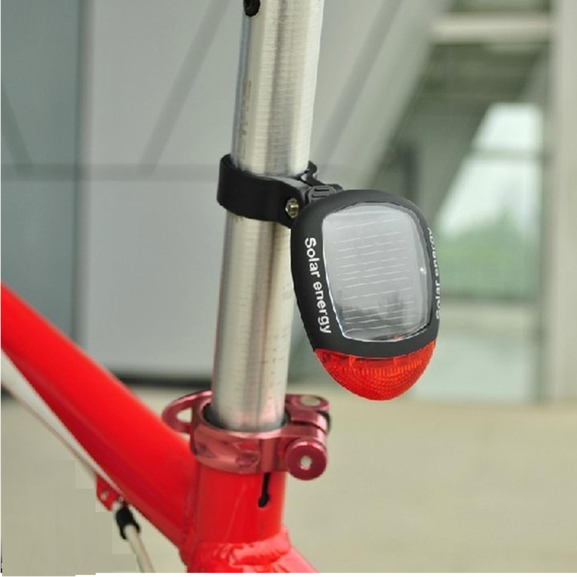 Siêu hot- đèn pin xe đạp,đèn pin gắn xe đạp,đèn chiếu sáng xe đạp,đèn led,đèn chiếu hậu xe đạp năng lượng mặt trời hq plaza 206212 tặng đèn led gắn van xe k 131