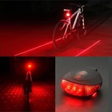 [HCM]Đèn Led Laser chia làn gắn sau yên xe đạp