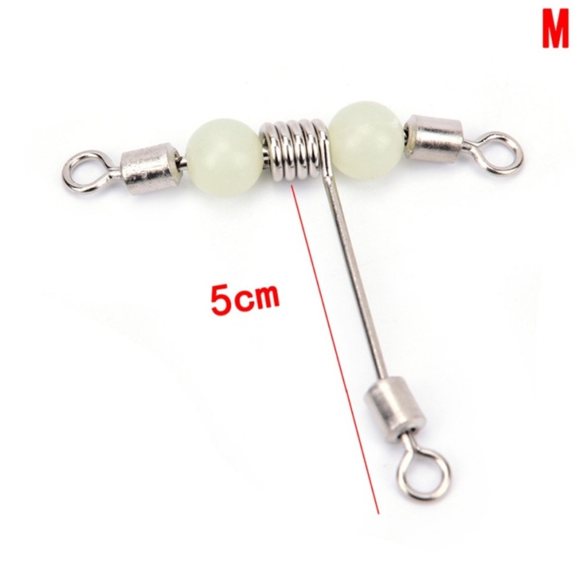 Hình ảnh Fishing 3 Way Cross-Line Rolling Swivel Barrel Swivel ConnectorSize:M - intl