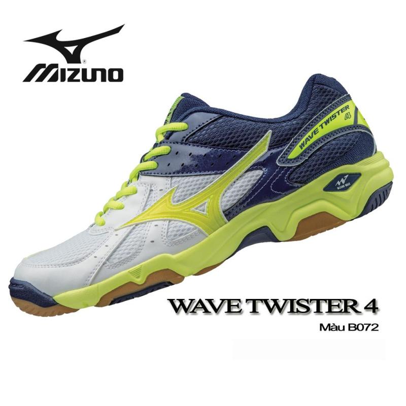 Giày Indoor Mizuno TWISTER 4 trắng vàng
