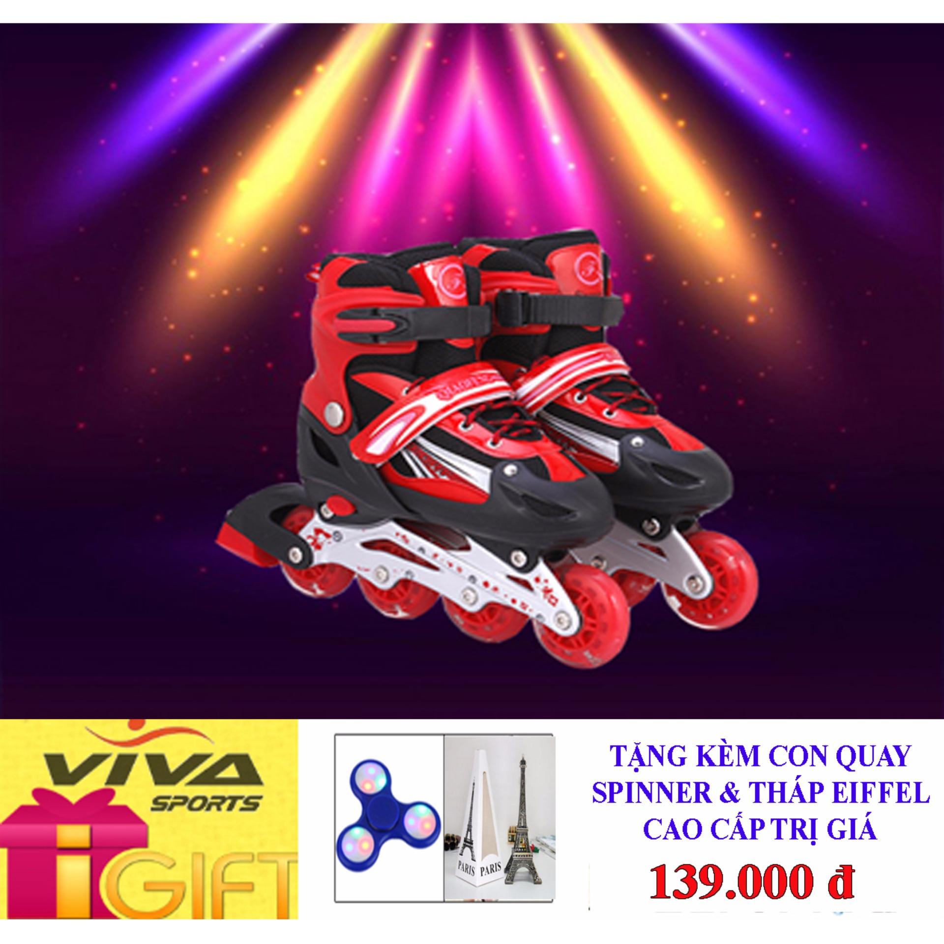 GIÀY PATIN CAO CẤP ( SIZE L ) - VIVA SPORT ( TẶNG CON QUAY SPINNER & THÁP EIFFEL CAO CẤP )