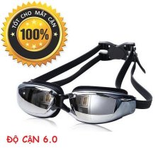 Kính bơi cận 6.0 độ, tráng gương, chống uv, chống hấp hơi, thời trang cao cấp popo collection
